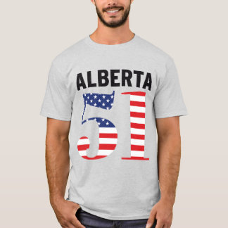 Alberta 51e Amerikaanse staat WEXIT T-shirt