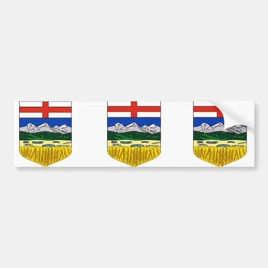 Alberta, Canada Bumpersticker (Voorkant)