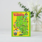 Alberta Canada Carte Postale Ancienne (Debout devant)