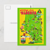 Alberta Canada Carte Postale Ancienne (Devant / Derrière)