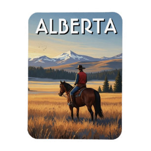 Alberta Canada Paardrijden Magneet