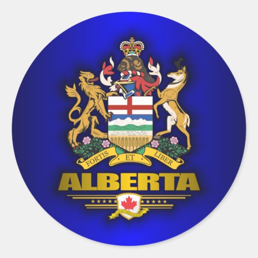Alberta COA Ronde Sticker (Voorkant)