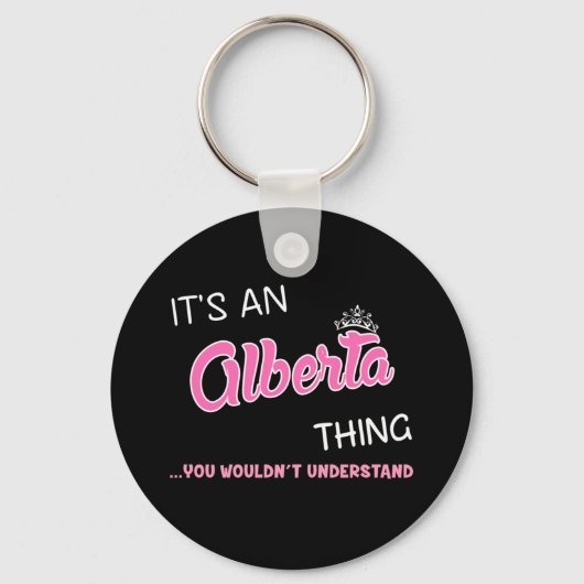 Alberta ding dat je niet zou begrijpen sleutelhanger (Voorkant)