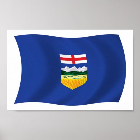 Alberta Flag Poster Print (Voorkant)