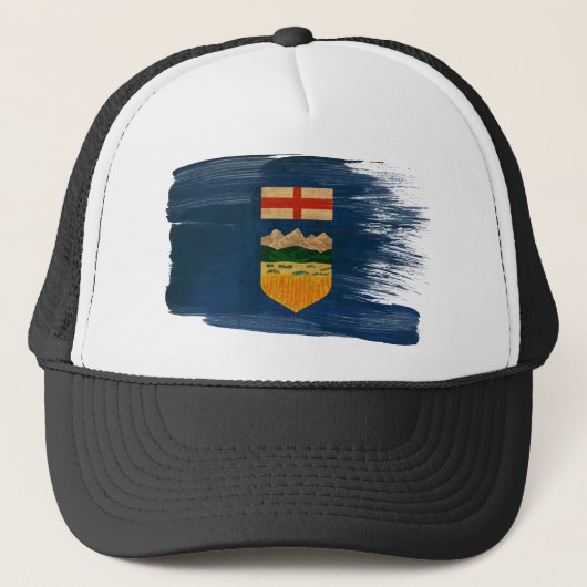 Alberta Flag Trucker Hat Pet (Voorkant)