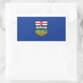 Alberta Flags Graphic Rechthoekige Sticker (Tas)