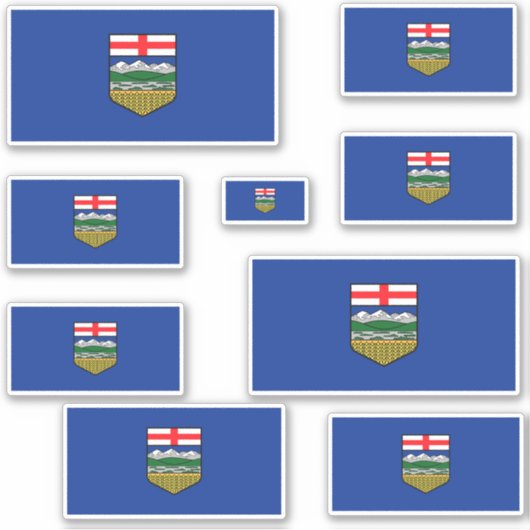 Alberta Flags Graphic Sticker (Voorkant)