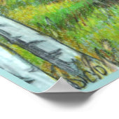 Alberta Foothills Kunst Landschap Print Poster (Hoek)
