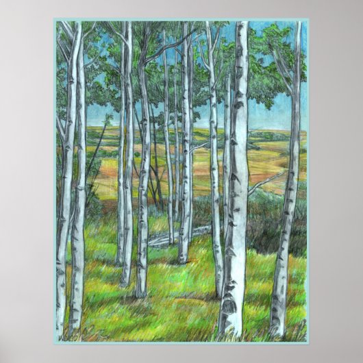 Alberta Foothills Kunst Landschap Print Poster (Voorkant)