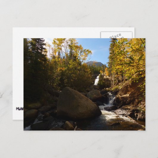 Alberta Herfsten in het najaar in het Rocky Mounta Briefkaart (Voorkant / Achterkant)