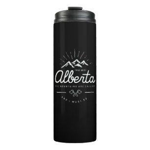 Alberta Mountains noemen me dat ik donkere Mono mo Thermosbeker
