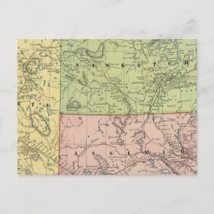Alberta, Saskatchewan Briefkaart