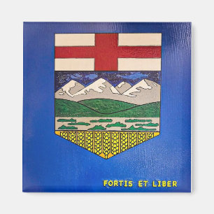 Alberta schilderde vlag magneet