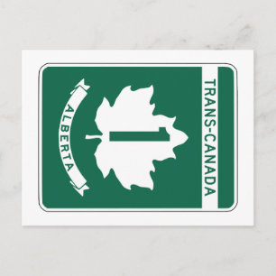Alberta, Trans-Canada Highway Sign Briefkaart