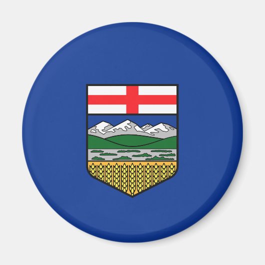 Alberta Vlag Canada provincie symbool Magneet (Voorkant)