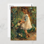 Albertine in de tuin | Albert Roelofs Briefkaart (Voorkant / Achterkant)