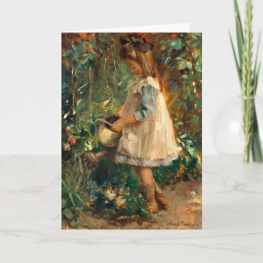 Albertine in de tuin | Albert Roelofs Kaart (Voorkant)