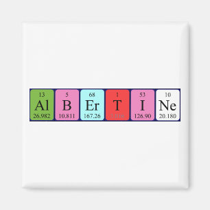 Albertine periodieke table name magnet magneet