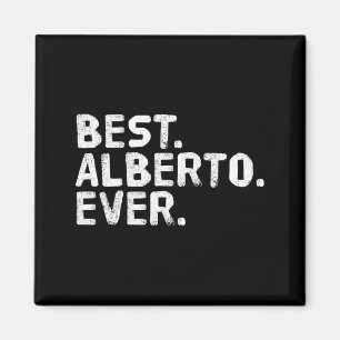 Alberto T-shirt grappig voor mannen cadeau-idee vo Magneet