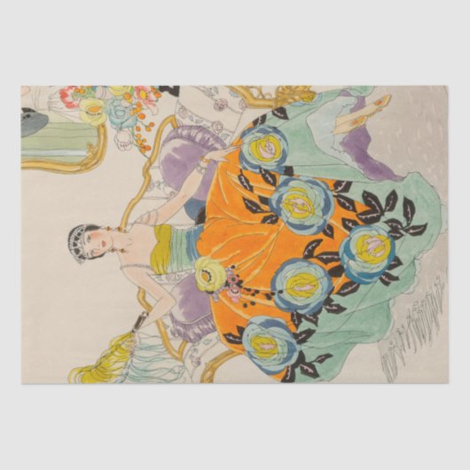 Alberto Vargas Art Decoupage Weefpapier Tissuepapier (Voorkant)