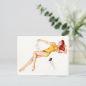 Alberto Vargas  Pin up Briefkaart (Staand voorkant)
