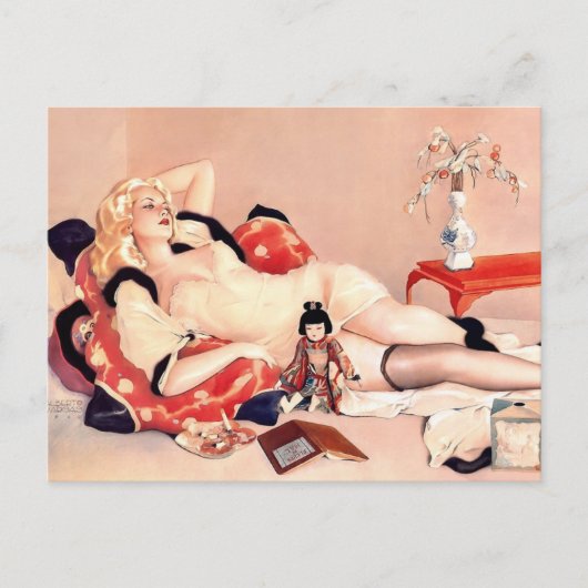 Alberto Vargas  Pin up Briefkaart (Voorkant)