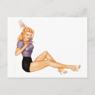 Alberto Vargas  Pin up Briefkaart