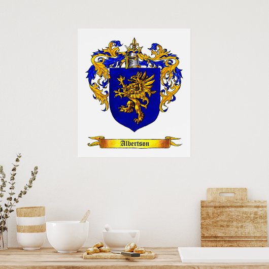 Albertson Coat of Arms Poster (Keuken)