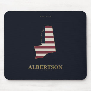 Albertson New York Amerikaanse Silhouette Muismat