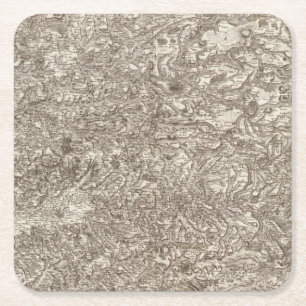 Albi Vierkante Kartonnen Onderzetter