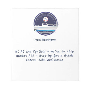 Albin 25 boot tot boot notitieblok