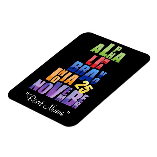 Albin 25-fonetisch alfabet magneet (Linkerzijde)