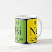 Albina nom de table périodique mug (Devant droit)
