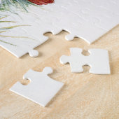 Albino Cardinal Visites Jigsaw Puzzle (Côté)