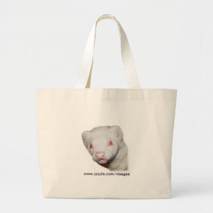 Albino Ferret Afbeelding Grote Tote Bag