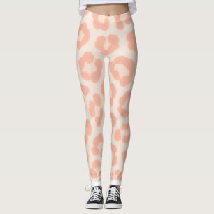 Albino Jachtluipaard Print Leggings Blush & Crèm