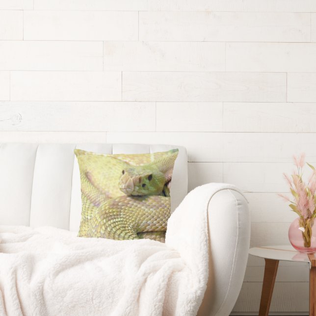 Albino Rattlesnake Pillow Kussen (Bank)