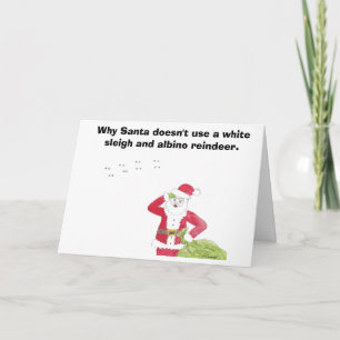 Albino Rendier Christmas Kaart