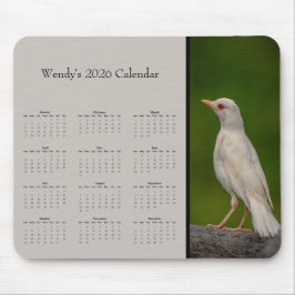 Albino Robin: Customize full year 2025 calendar Muismat