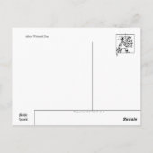 Albino Whitetail Deer Briefkaart (Achterkant)