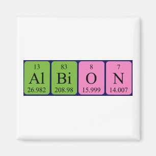 Albion periodieke table name magnet magneet