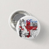 Albion - Voor de liefde van Engeland Ronde Button 3,2 Cm (Voorkant /achterkant)
