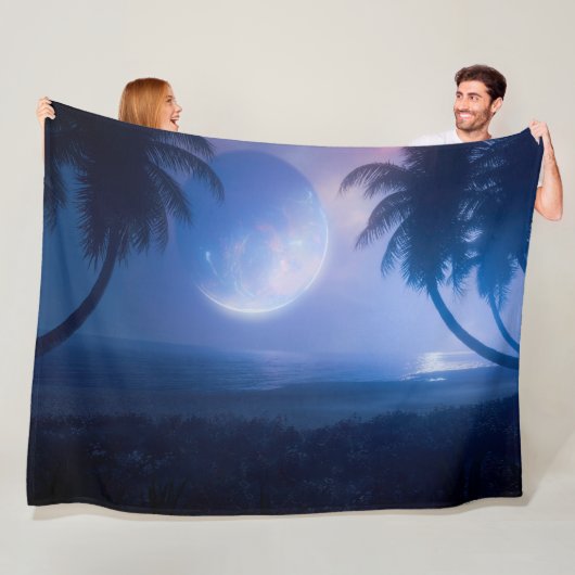 Albireo (sterrenlicht) fleece deken (In situ)