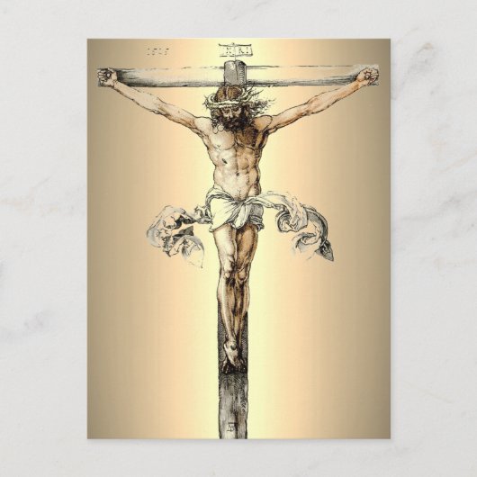 Albrecht Dürer 1505 Le Christ en croix Carte posta (Devant)