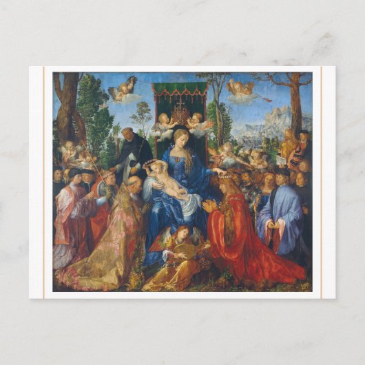 Albrecht Dürer 1506 Fête de la Carte Postale Rosai (Devant)