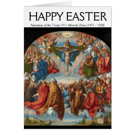 Albrecht Dürer 1511 Adoration de la Trinité (Devant)