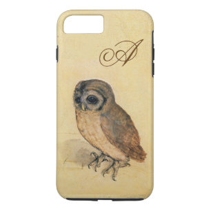 Albrecht Durer De Kleine Uil Custom Monogram iPhone 8 Plus / 7 Plus Hoesje