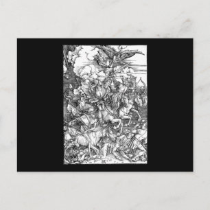 Albrecht Durer De vier paarden van de Apocalypse Briefkaart