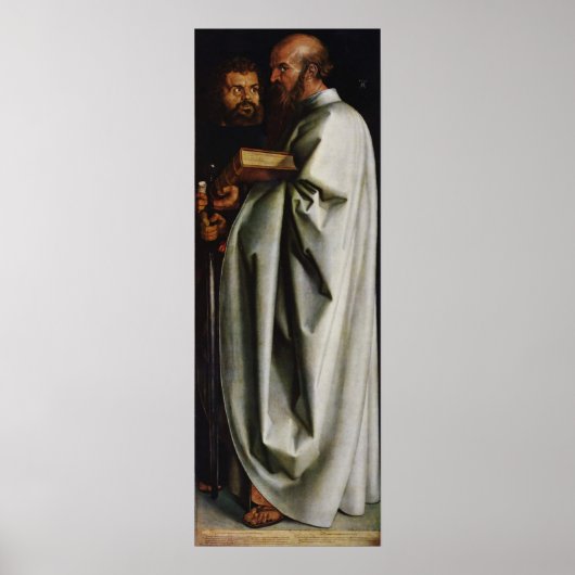 Albrecht Durer Het rechterpaneel van de vier apost Poster (Voorkant)