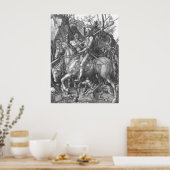 Albrecht Durer Knight Death and the Devil Poster (Keuken)